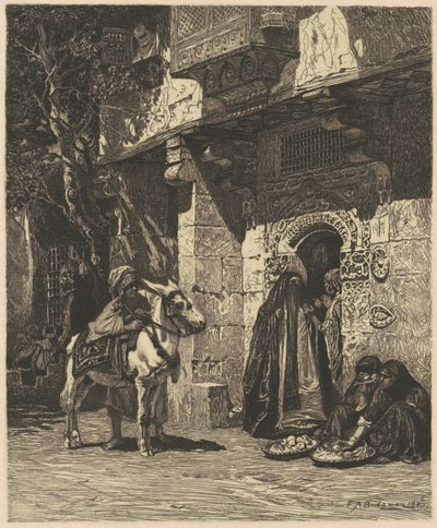 A Lady of Cairo Visiting by James David Smillie, after Frederic Arthur Bridgman