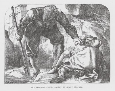 The Pilgrims Found Asleep by Giant Despair by James Dawson Watson