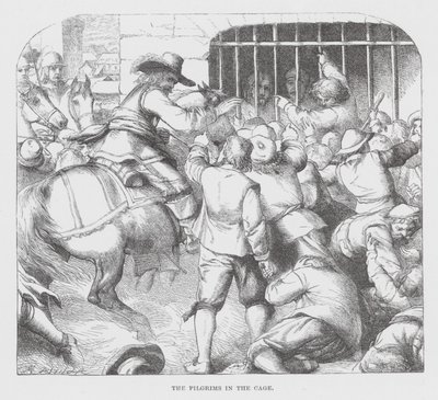 The Pilgrims in the Cage by James Dawson Watson