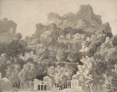 Rocky Landscape with Classical Buildings, c.1745 by James Deacon