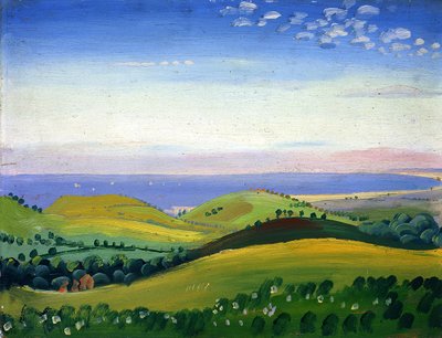 View from the White Hart, Guestling, Sussex by James Dickson Innes