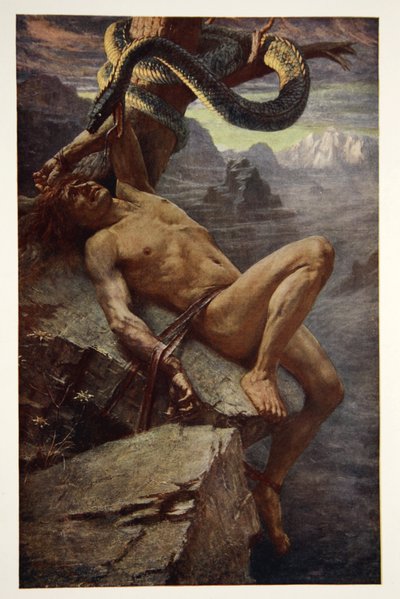 Punishment of Loke, frontispiece from 
