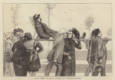 Sent Home to Die, a Sketch at Boulogne-sur-Mer by James Dromgole Linton