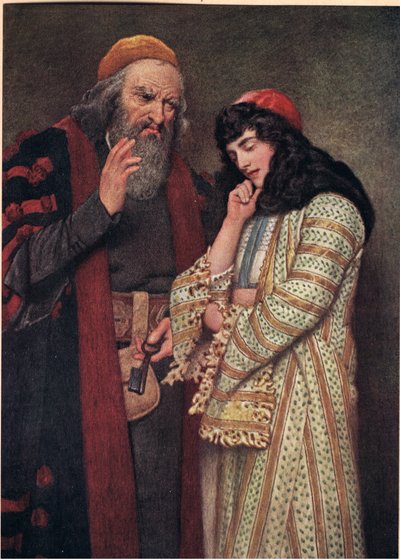 Shylock and Jessica, illustration from 