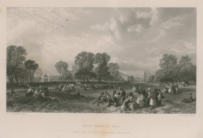 Hyde Park in 1851 by James Duffield Harding