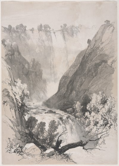 Sketches at Home and Abroad: Falls of Terni by James Duffield Harding