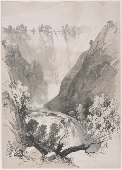 Sketches at Home and Abroad: Falls of Terni by James Duffield Harding