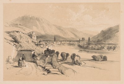 Sketches at Home and Abroad: General View of Trento by James Duffield Harding