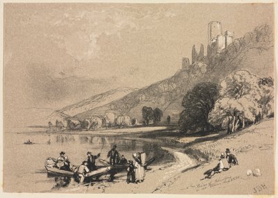 Sketches at Home and Abroad: Ruins of Schonberg on the Rhine by James Duffield Harding