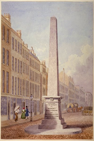 Monument at the Junction of Farringdon Street and Fleet Street, City of London by James Elmes
