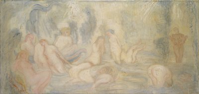 Bathing Girls (Curved and Undulating Lines) by James Ensor