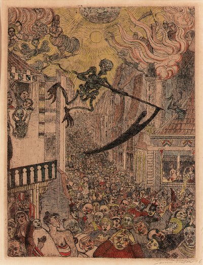 Death Pursuing the Flock of Humans by James Ensor