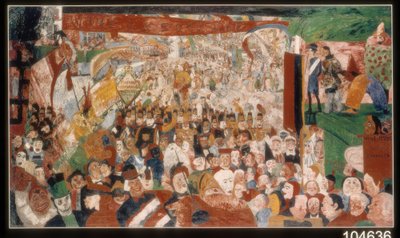 The Entry of Christ into Brussels in 1889 by James Ensor