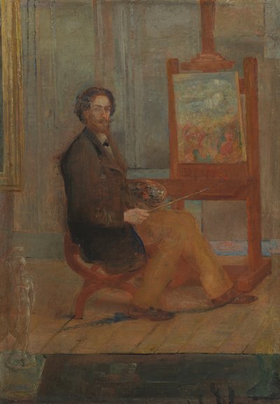 Ensor at His Easel, c.1886 by James Ensor