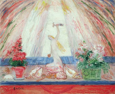 Flowers of the Earth, Flora of the Sea under a Laugh of Light by James Ensor