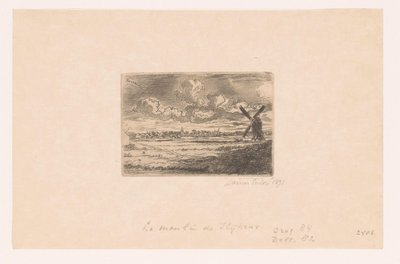View of Slijkens with a Mill in the Foreground by James Ensor