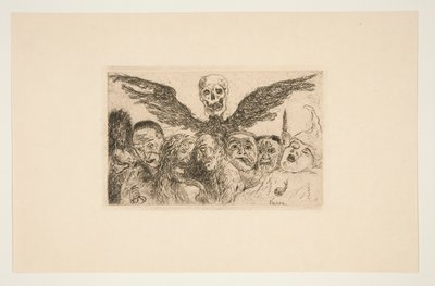 The Seven Deadly Sins Dominated by Death, from the portfolio The Deadly Sins by James Ensor