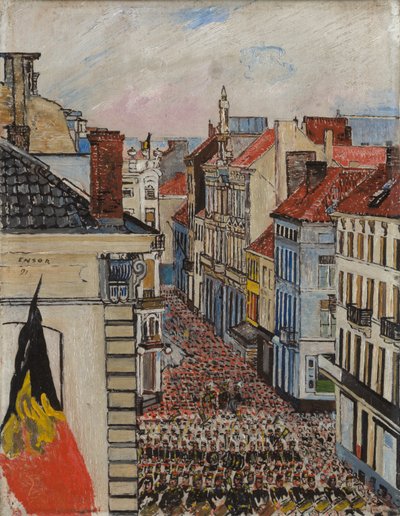 Music in the Vlaanderenstraat by James Ensor