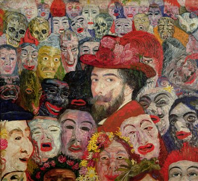 My Portrait Surrounded by Masks by James Ensor