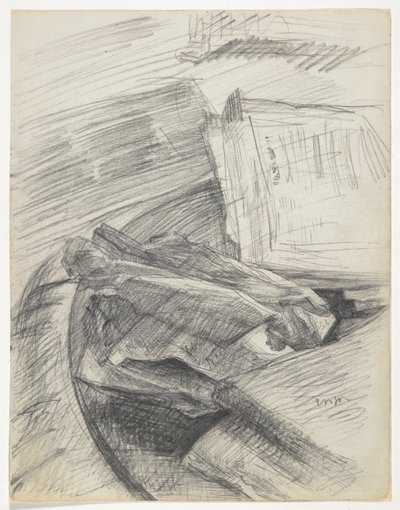Papers and Books Arranged on a Table by James Ensor