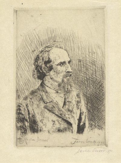 Portrait of Hector Denis by James Ensor