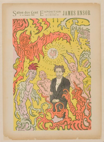 Salon des Cent. December 1898 by James Ensor