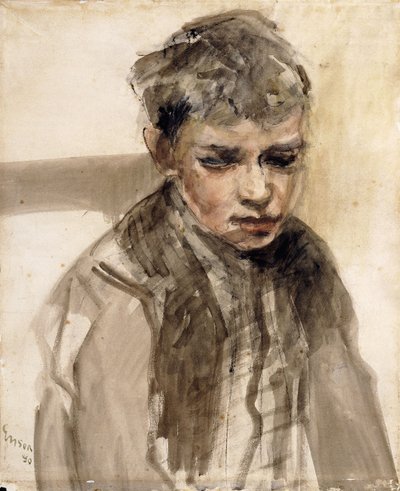 Study of a Young Boy by James Ensor