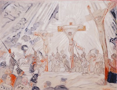 The Plight of Calvarieberg by James Ensor