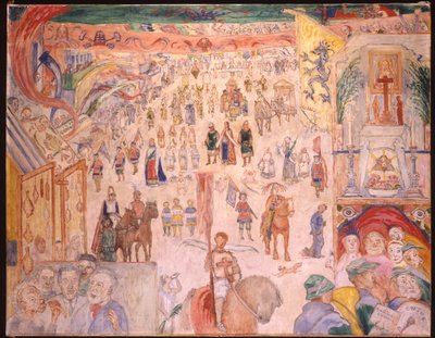 The Procession of Saint Godelieve of Ghistelles by James Ensor