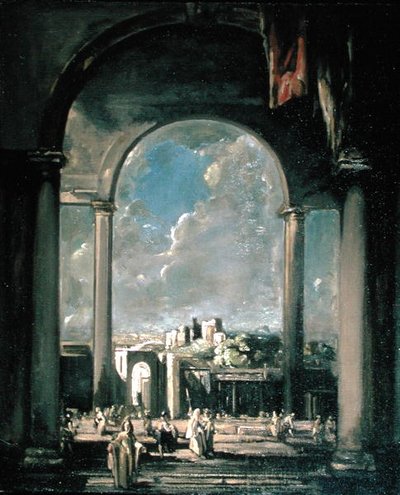 Figures under an Arch by James Ferrier Pryde