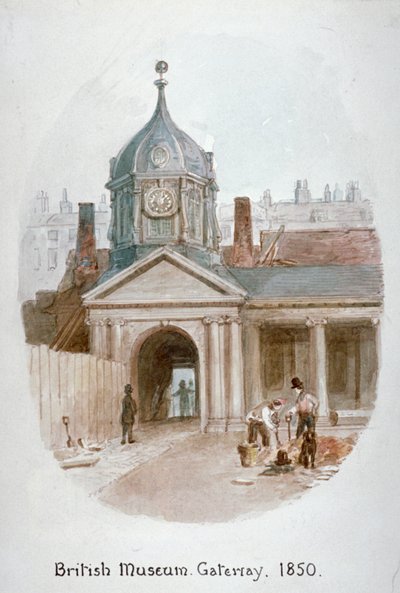 Gateway to the Old British Museum Montague House, Bloomsbury, London by James Findlay