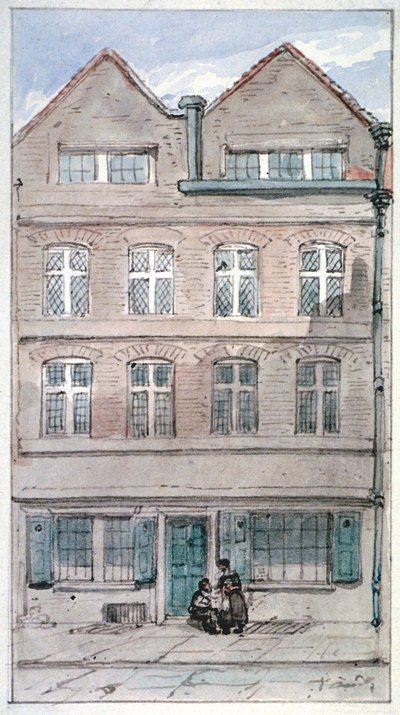 View of no 2 Blackhorse Alley, Fleet Street, City of London by James Findlay