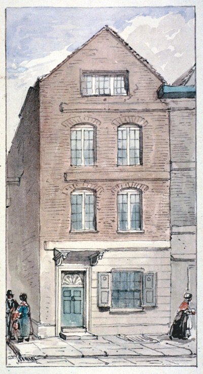 View of No. 7 Blackhorse Alley, Fleet Street, City of London, 1850 by James Findlay