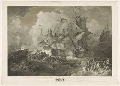 Victory of the English Fleet over the French Fleet, 1794 by James Fittler