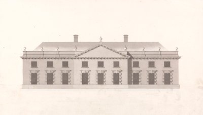 Unidentified Office or Stables: Front Elevation by James Gibbs