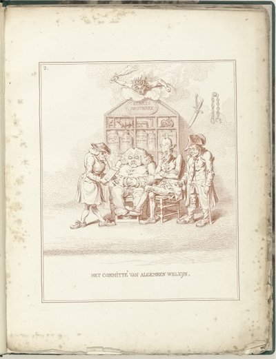 Committee of General Welfare, 1795 (Hollandia Regenerata) by James Gillray (possibly)