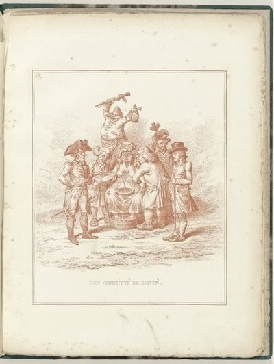 Committee of Health, 1795 Het Comité de Santé (title on object) Hollandia Regenerata (series title) by James Gillray (possibly)