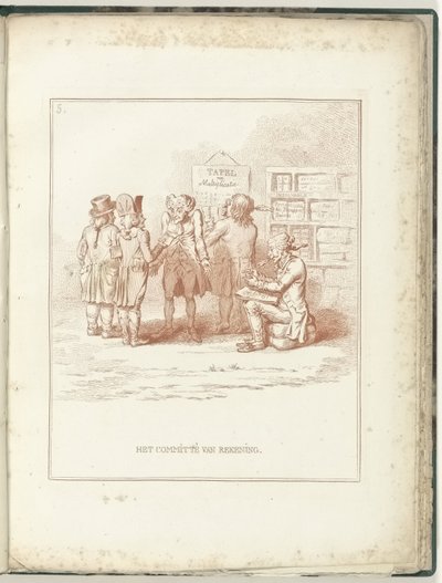 Committee of Accounts, 1795 Hollandia Regenerata (series title) by James Gillray (possibly)