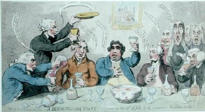 A Birmingham Toast, as Given on the 14th July by the Revolution Society by James Gillray