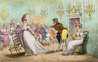 A Broad Hint of Not Meaning to Dance by James Gillray