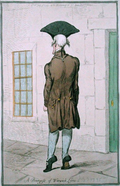 A Burgess of Warwick Lane by James Gillray