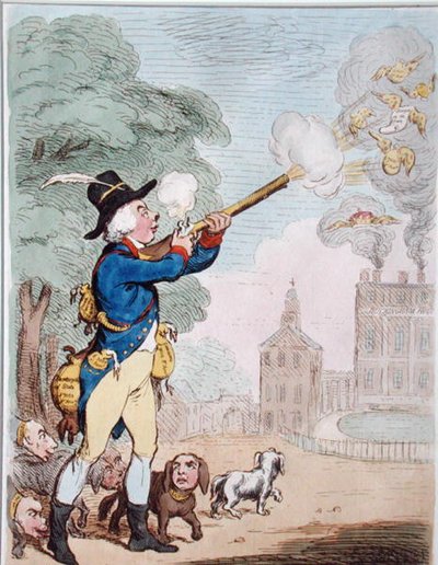A Good Shot, or Billy-Ranger the Game-Keeper in a Fine Sporting Country by James Gillray