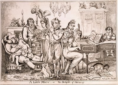 A Little Music or The Delights of Harmony, Engraved by William Brocas, Printed in London by J. Sidebotham by James Gillray