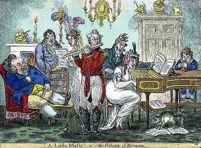 A Little Music, or the Delights of Harmony by James Gillray
