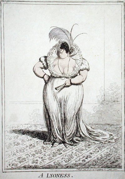 A Lyoness by James Gillray