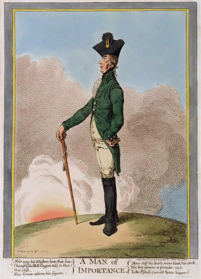 A Man of Importance, published by Hannah Humphrey in 1799 by James Gillray