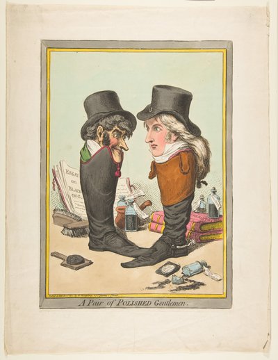 A Pair of Polished Gentlemen by James Gillray