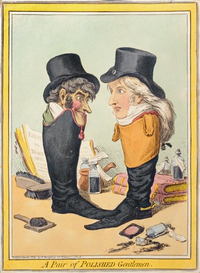 A Pair of Polished Gentlemen by James Gillray