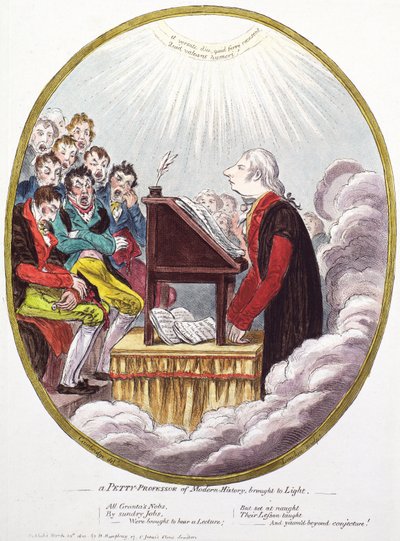 A Petty Professor of Modern History Brought to Light by James Gillray
