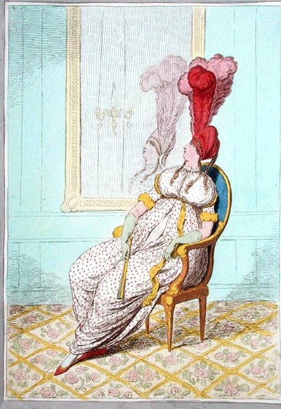 A Portrait of Modern Elegance, published by Hannah Humphrey in 1795 by James Gillray